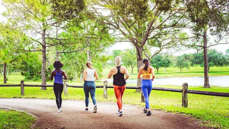Healthy morning routine with yoga and wellness practices